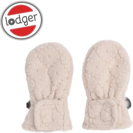 Lodger Polarowe rękawiczki niemowlęce jasnobeżowe Fleece Birch 0-12 m ® KUP TERAZ