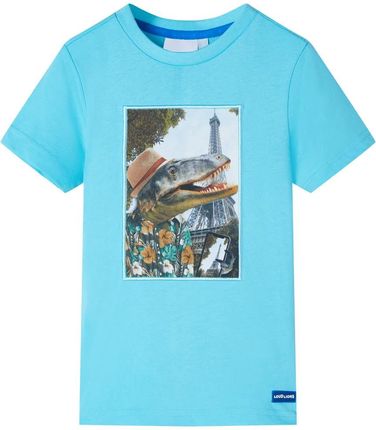 Koszulka dziecięca, błękitna, 128