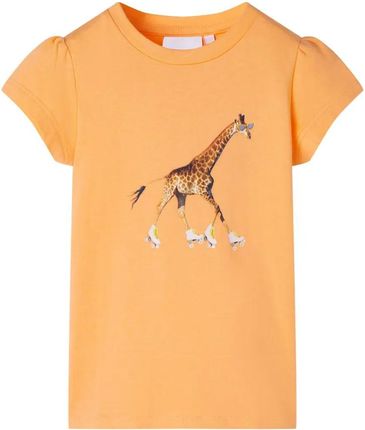 Koszulka dziecięca, jaskrawy pomarańcz, 128