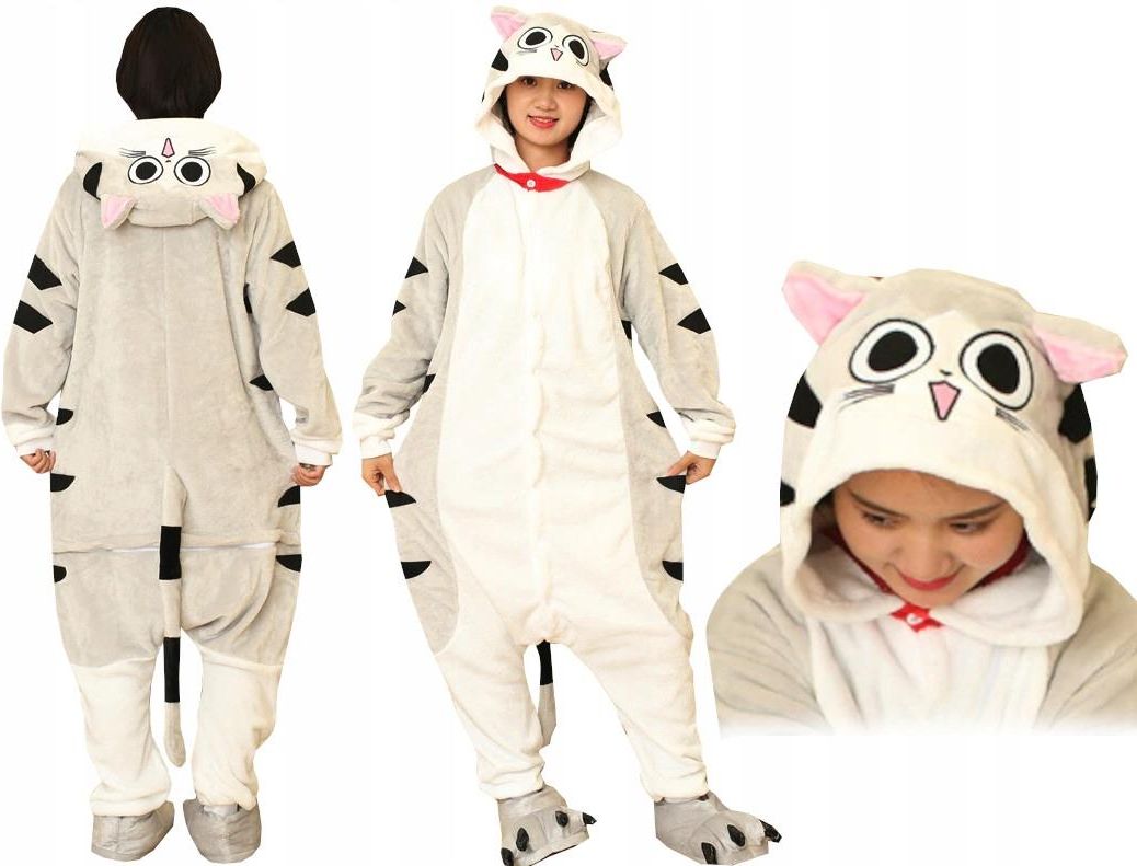 Szary Kot Kigurumi Kombinezon Onesie M 12 Ch4t Ceny I Opinie Ceneo Pl