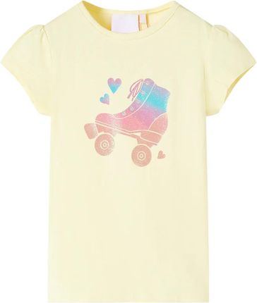 Koszulka dziecięca, delikatny żółty, 128