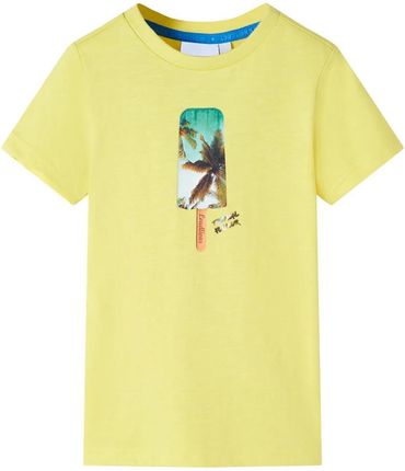 Koszulka dziecięca, żółta, 140