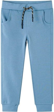 Dziecięce spodnie dresowe, średni niebieski, 104