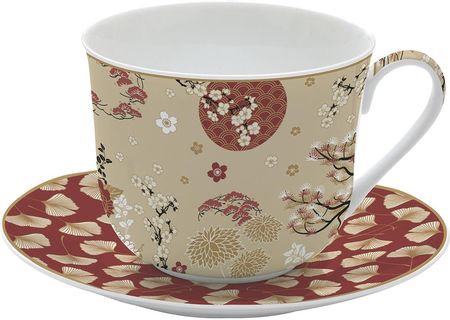 Easy Life Filiżanka Do Kawy I Herbaty Porcelanowa Ze Spodkiem Kimono 400 Ml (8808608)