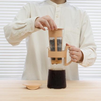 Hario Mizudashi Coffee Pot Mini 0,6 L Kremowy Zaparzacz Do Kawy Na Zimno (2501050007) - zdjęcie 3