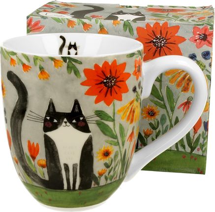 Duo Kubek Duży Porcelanowy Animals Koci Świat Łąka 1000 Ml  