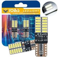 Żarówki W5W Led T10 24Smd Canbus Mocne Białe 6500K Yobis