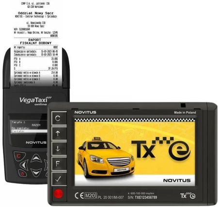Novitus Vega Taxi z Taksometrem Txe VTTXE
