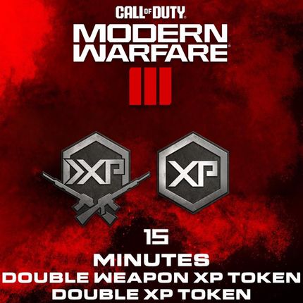 Call of Duty Modern Warfare III - 15 Minutes Double XP Token + 15 Minutes Double Weapon XP Token (PC/PSN/Xbox Live)