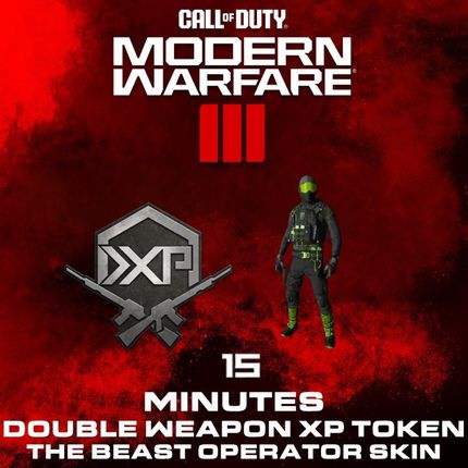 Call of Duty Modern Warfare III - The Beast Operator Skin + 15 Minutes Double Weapon XP (PC/PSN/Xbox Live)