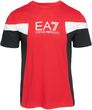 Męska Koszulka z krótkim rękawem Ea7 Emporio Armani Train Summer Block Tee SS 3Dpt10Pj02Z1461 – Czerwony