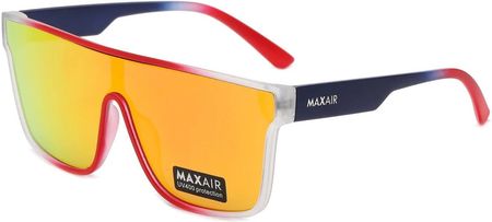Męskie okulary przeciwsłoneczne pełne MAXAIR z filtrem UV400 Red/Blue ST-MAX3D