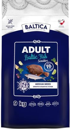 Baltica Sensitive Adult Medium Baltic Fish Sucha Karma Dla Psa 9Kg