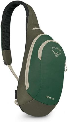 Plecak na jedno ramię Osprey Daylite Sling - green canopy / green creek