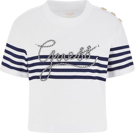 Damska Koszulka z krótkim rękawem Guess SS CN Marina Tee W4Gi18K8Fq4-G011 – Biały