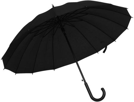 VidaXL Parasolka automatyczna, czarna, 105 cm
