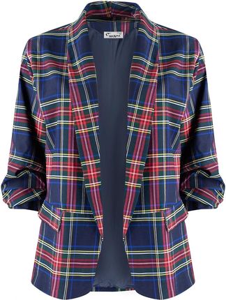 Żakiet marynarka garniturowa lużna w kratę ELENA