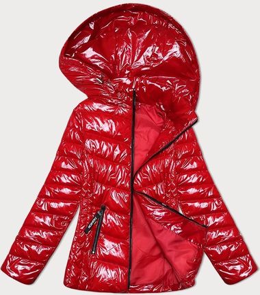 Pikowana kurtka z odpinanym kapturem S'West czerwona (B9753-4)