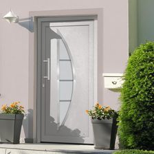 Drzwi zewnętrzne Vidaxl Drzwi Wejściowe Zewnętrzne Białe 88x200