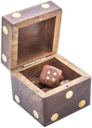 Małe drewniane kości do gry w pudełku G150AZ