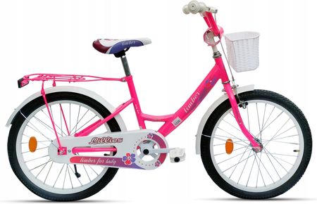 Limber Rower Dziecięcy 20 Girl Neon Różowy