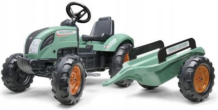 Leantoys Duży Traktor Na Pedały Z Przyczepką Dla Dziecka Klakson Duże Koła