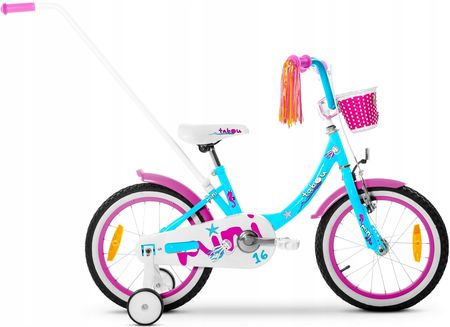 Inna Marka Rower Dziecięcy Rowerek 16 Cali Tabou Mini Aluminiowy Dla Dziewczynki Lekki