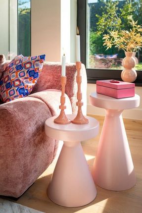 Richmond Interiors Stolik Kimble 30 Mały Różowy (8829) - zdjęcie 3