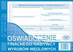 Zdjęcie Oświadczenie Finalnego Nabywcy Wyrobów Węglowych - Stopnica