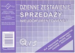 Zdjęcie Dzienne Zestawienie Sprzedaży Nieudokumentowanej Dla Podatników Prowadzących Książkę Przychodów I Rozchodów - Szczucin