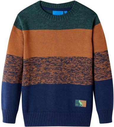 Sweter dziecięcy z dzianiny, kolorowy, 104