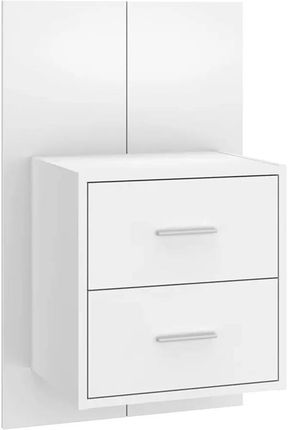 Elior Biała wisząca szafka nocna z szufladami - Roxe (E37274VIDAXL_810989VIDAXL_810989)