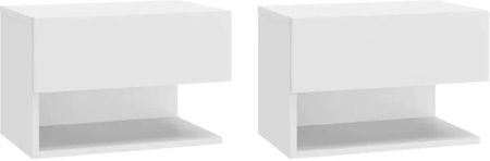 Elior Komplet białych szafek nocnych z szufladą - Entrex (E36750VIDAXL_810954VIDAXL_810954)