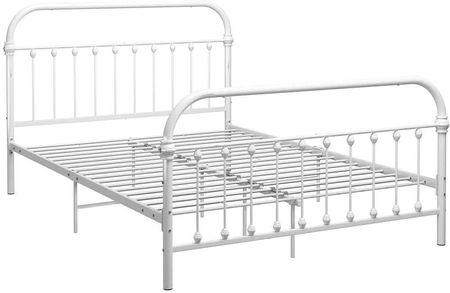 Elior Białe łóżko w stylu loftowym 160 x 200 cm - Asal (E37682VIDAXL_284496VIDAXL_284496)