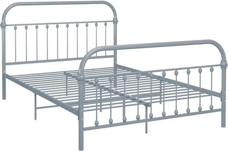 Elior Szare metalowe łóżko w stylu loftowym 160 x 200 cm - Asal (E37694VIDAXL_284508VIDAXL_284508)