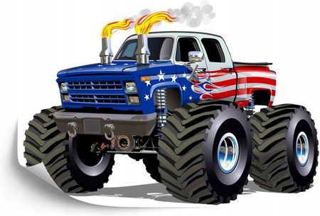 Doboxa Fototapeta Vinyl Strukturalny Amerykański Monster Truck 360X240
