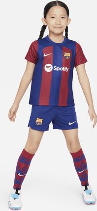 Trzyczęściowy Strój Dla Małych Dzieci Nike Dri-Fit Fc Barcelona 2023/24 Niebieski