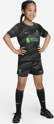 Trzyczęściowy Strój Dla Małych Dzieci Nike Dri-Fit Liverpool F.C. Goalkeeper 2023/24 - Szary