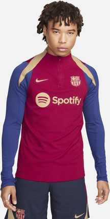 Męska Treningowa Koszulka Piłkarska Nike Dri-Fit Adv Fc Barcelona Strike Elite - Czerwony