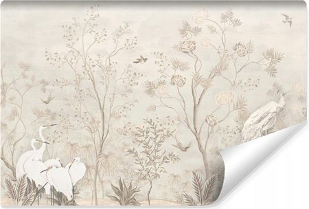 Muralo Fototapeta Minimalistyczny Styl Ptaki Pawie Drzewa 368X254
