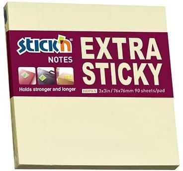 Hopax Stick'N Extra Sticky Karteczki Samoprzylepne 76x76mm 90 Karteczek