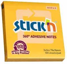 Zdjęcie Hopax Stick'N 360° Karteczki Samoprzylepne Żółte - Stopnica