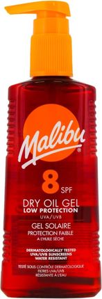 Malibu Dry Oil Gel SPF8 Żel Brązujący Do Opalania 200ml