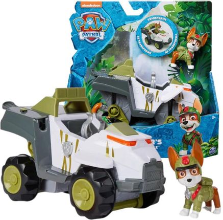 Psi Patrol Jungle Pups Pojazd Małpa Dżungla Tracker Figurka Zestaw