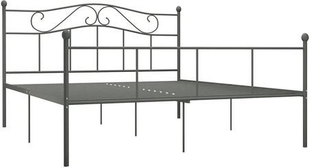 Elior Szare metalowe łóżko w stylu loftowym 180 x 200 cm - Okla (E37874VIDAXL_284535VIDAXL_284535)