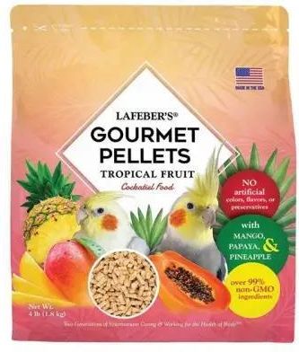 Lafeber'S Lafeber Gourmet Pellets Tropical Fruit Cockatiel -Zbilansowany Pokarm: Granulat Z Owocami Dla Nimf 1,81kg