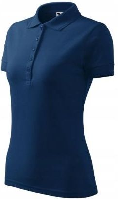 Koszulka Pique Polo Damska Malfini 210 Bawełniana T-shirt niebieska XL