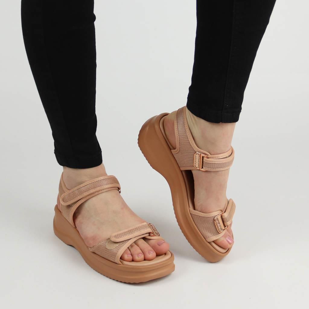 【ありあ】 Azaleia 18451 Dark Green zielony Sandały Damskie - sklep ale