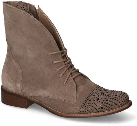 Botki Exquisite 1408 Taupe zamsz