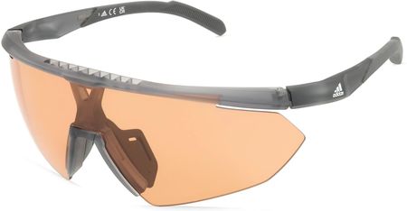 Adidas SP0015 Męskie okulary przeciwsłoneczne, Oprawka: Tworzywo sztuczne, szary